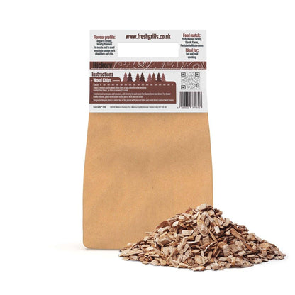 Fresh Grills Wood Chips for BBQ Grill, Wood Fired Pizza Oven, Kamado and Outdoor Smokers - 700 g - Fresh Grills