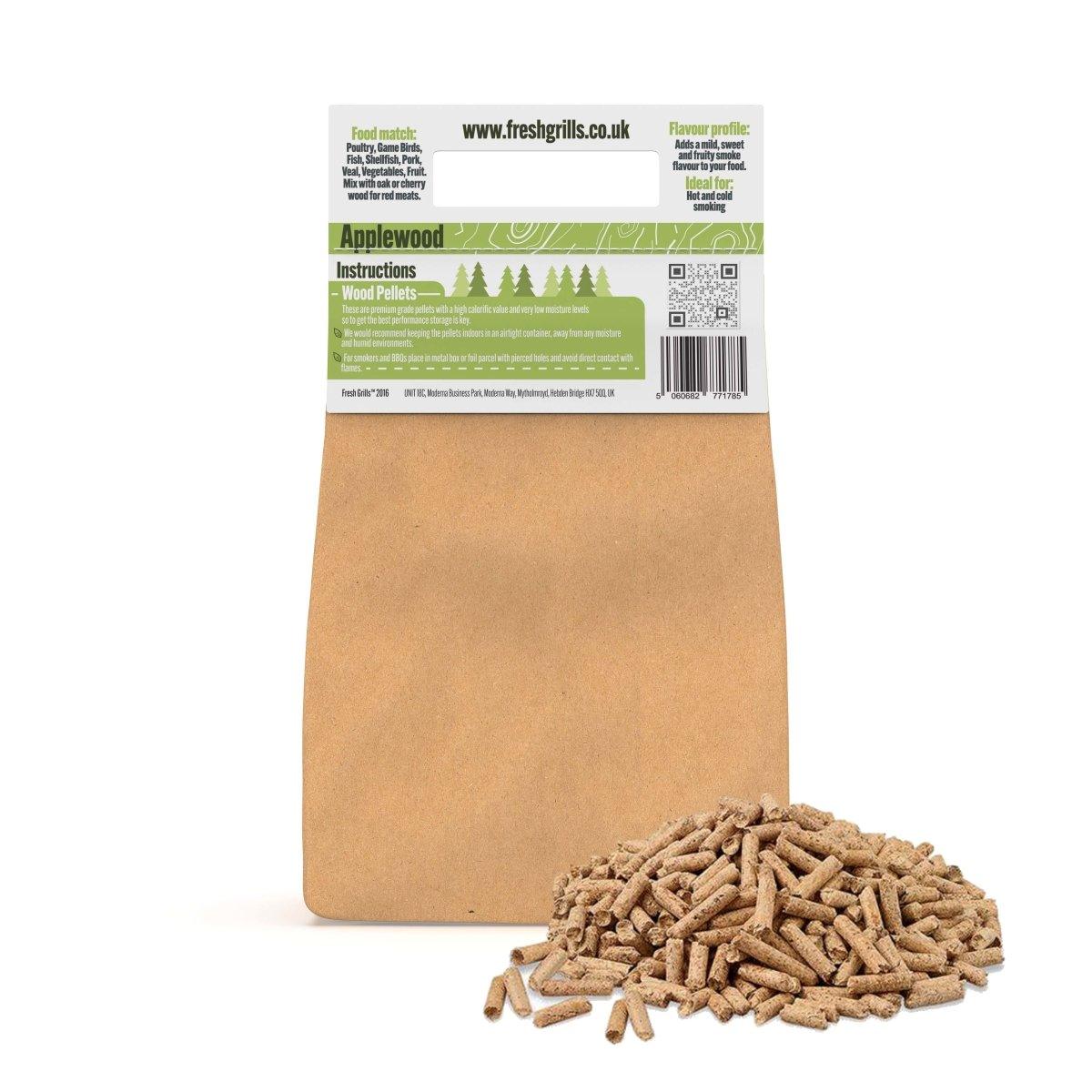 Fresh Grills Wood Pellets for BBQ Grill, Wood Fired Pizza Oven, Kamado and Outdoor Smokers - 1.5 kg - Fresh Grills