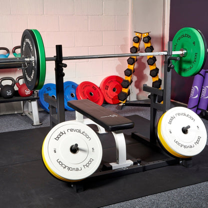 Home Gym Bundle 1 - Squat Rack and Flat Weight Bench Set - Body Revolution