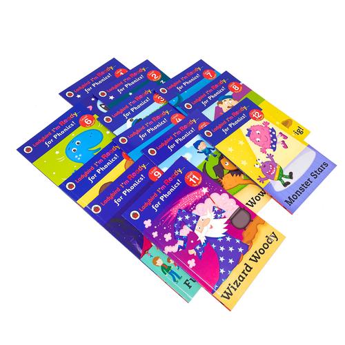 Ladybird Im Ready For Phonics 12 Books Children Collection Set Level 1 To 12