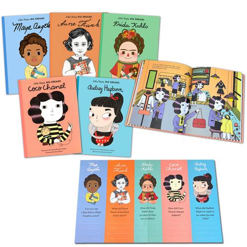 Little People, Big Dreams Inspiring Artists and Writers Gift 5 Books Box Collection Set