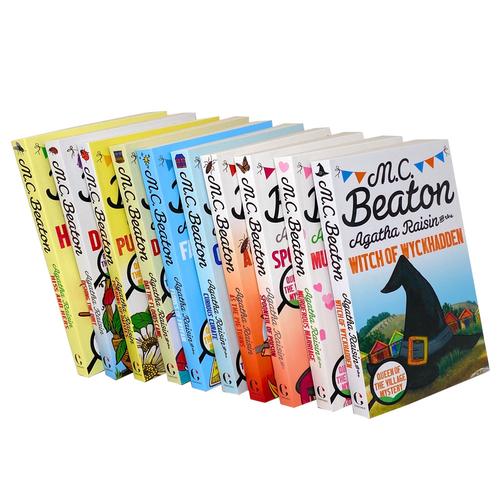 Agatha Raisin Series Collection M C Beaton 10 Books Set Murderous Marriage, Spoonful of Poison