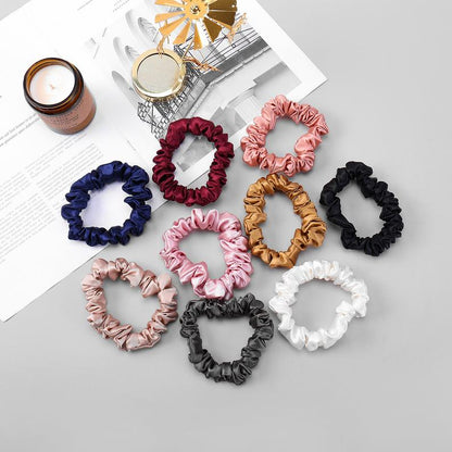 Pure Mulberry Silk Mini Scrunchie | 0.8 Inch | 22 Momme | Float Collection