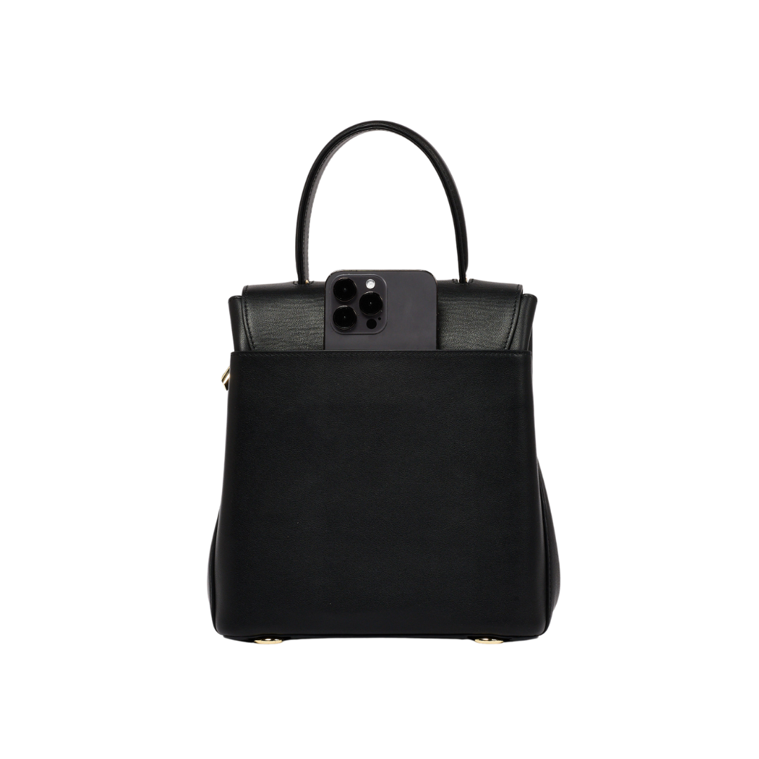 Florence Small Black Leather Backpack - Pre-Order Feb Delivery