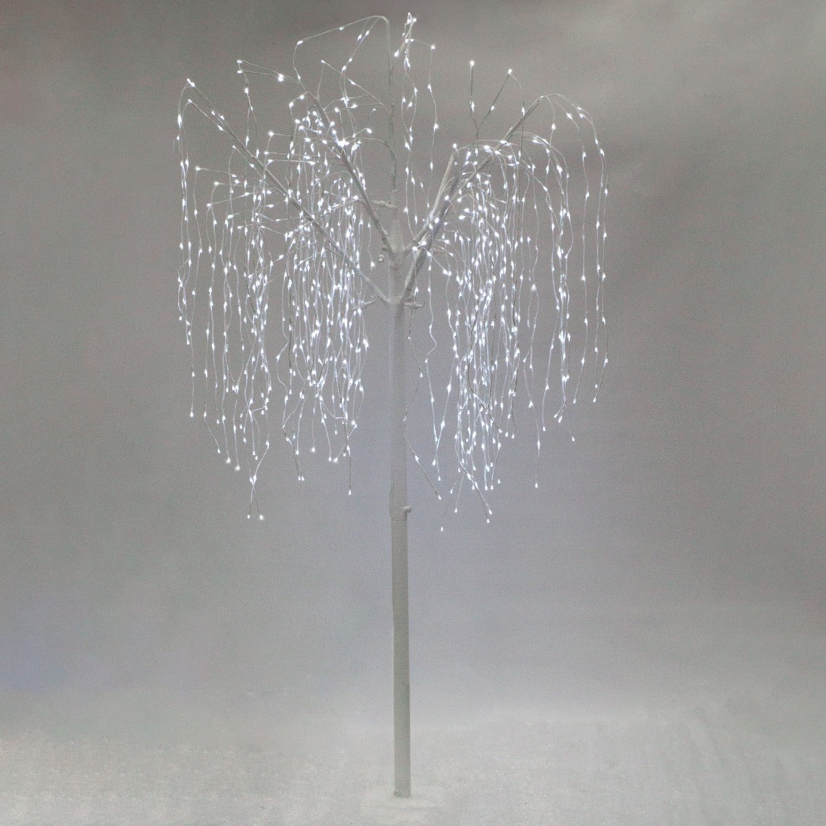 Weeping Willow Tree - White - 240cm - Cool White